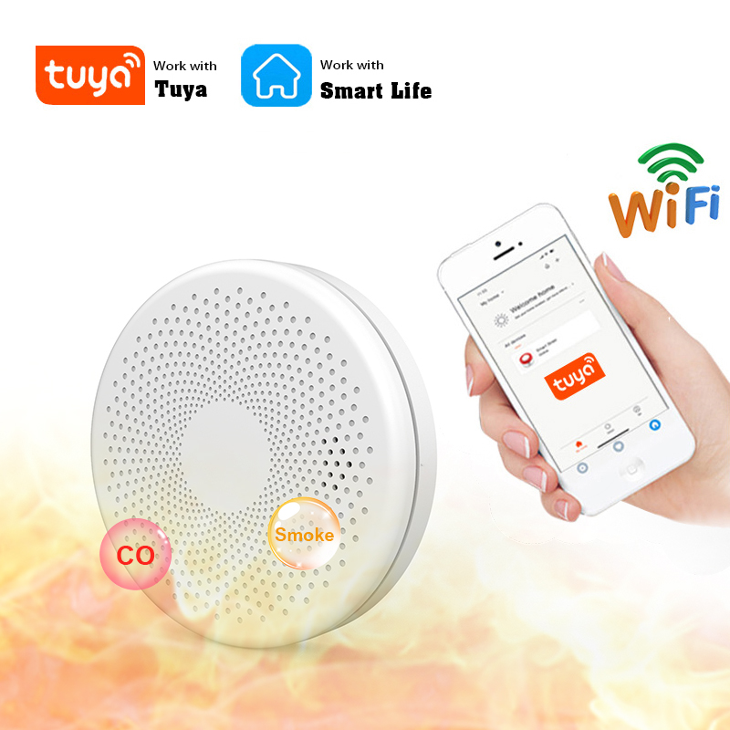 2 in 1 Version WiFi Tuya Smart – Smoke Detector Interconnected recenzja i cena