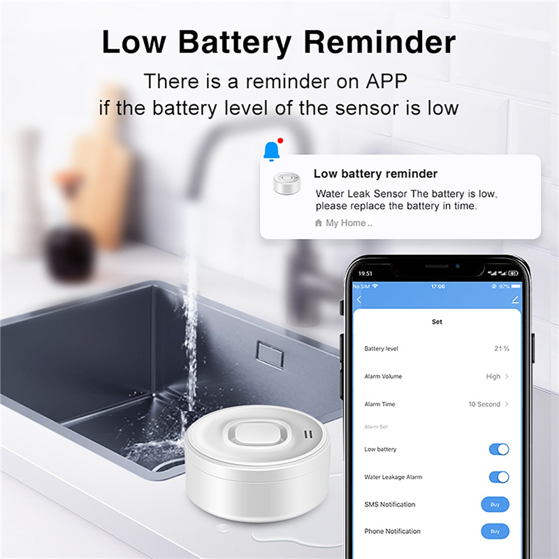 Tuya Smart WIFI Water Leak Sen – Water Alarm Sensor recenzja i cena