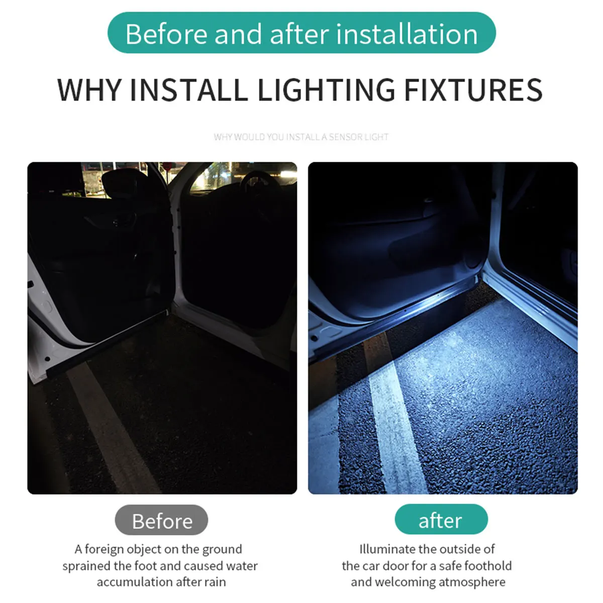 Car Door Lights LED Colorful F – Emergency Exit Sign recenzja i cena