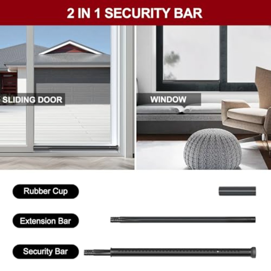 Sliding Door Security Bar, Hea – Window Lock Bar recenzja i cena