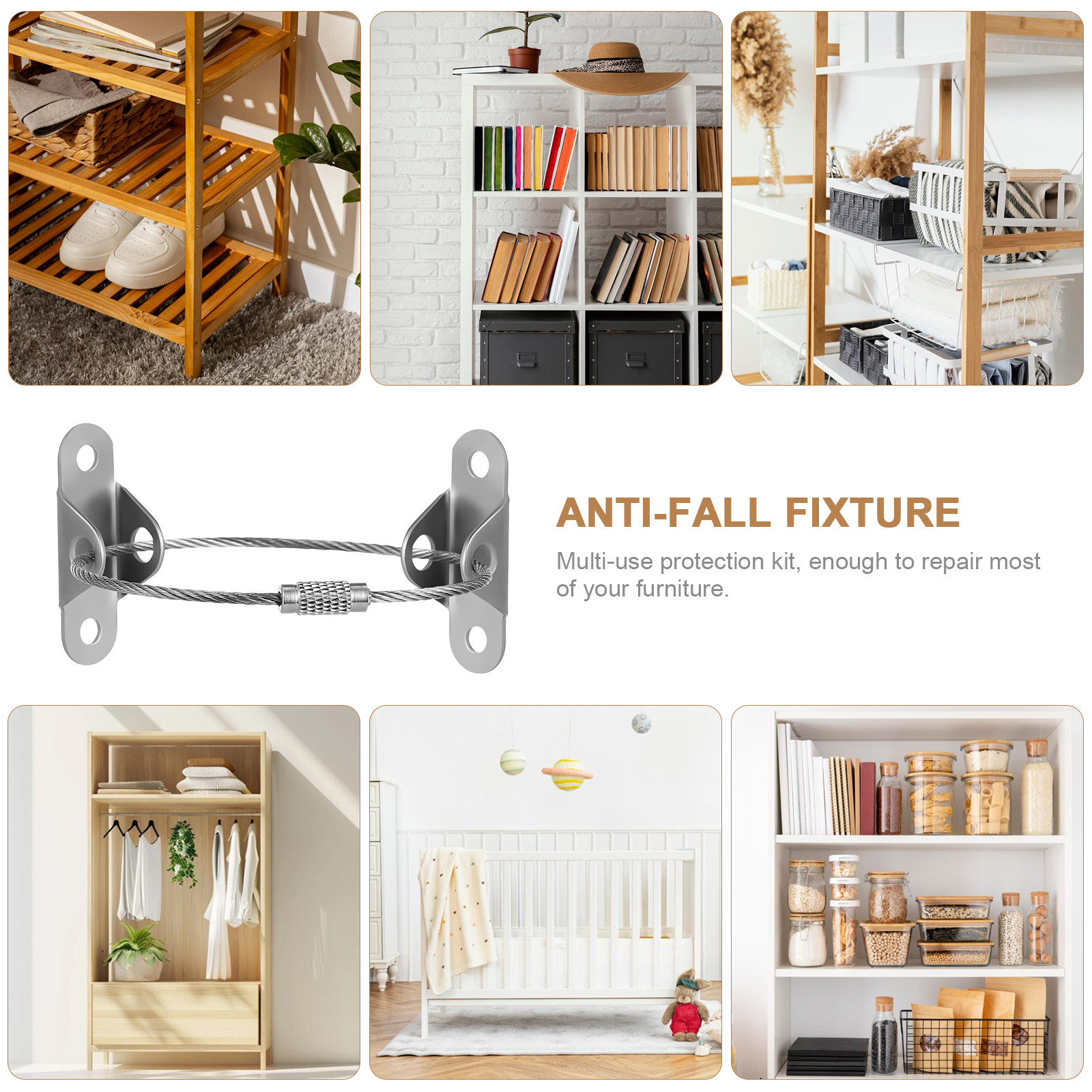 6Sets Furniture Anti Tip Wall  – Earthquake Anchor Strap recenzja i cena