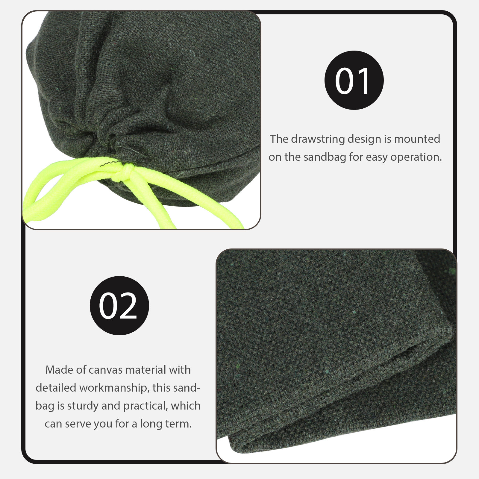 2Pcs Sturdy Drawstring Sandbag – Flood Barrier Bag recenzja i cena