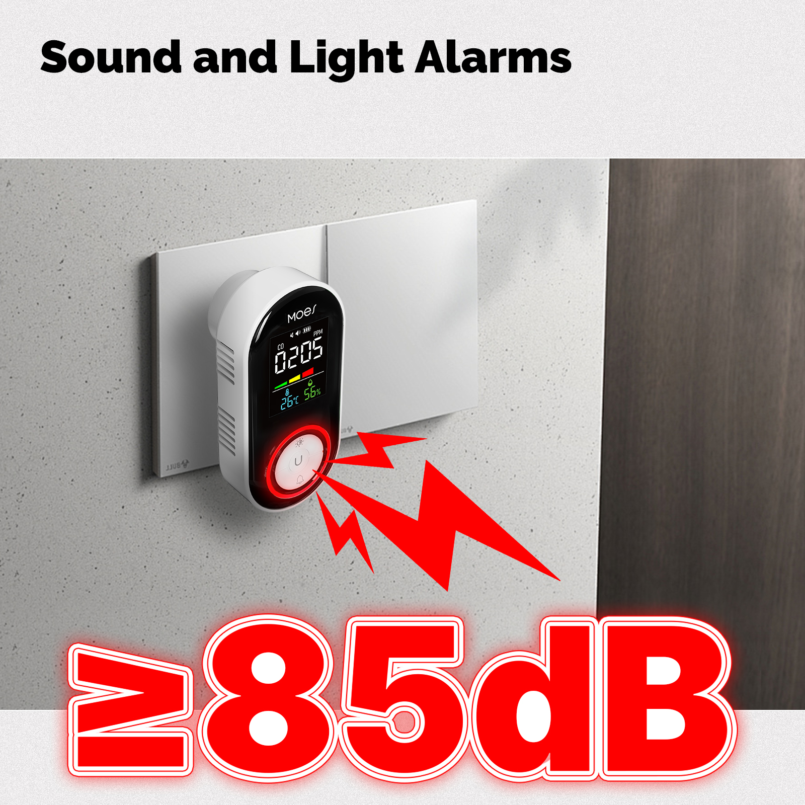 MOES CO Smoke Gas Detector Ala – Co Detector Plug recenzja i cena