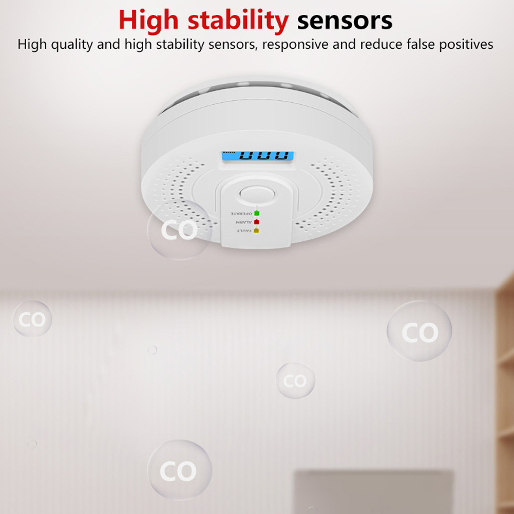 5-1PCS Digital Carbon Monoxide – Smoke Detector Interconnected recenzja i cena