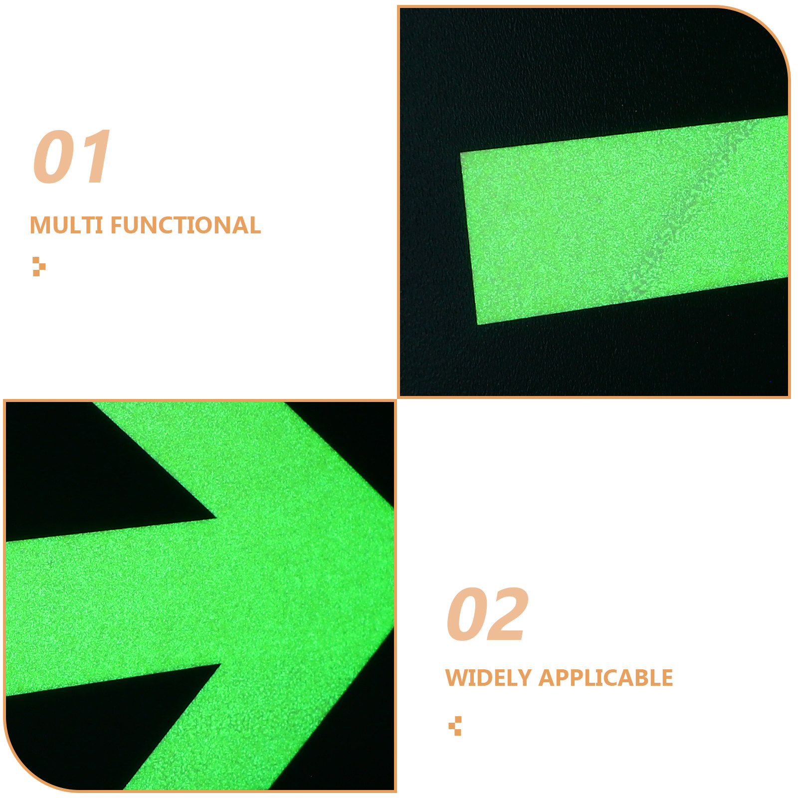 8Pcs Glow in Exit Arrow Sticke – Emergency Exit Sign recenzja i cena