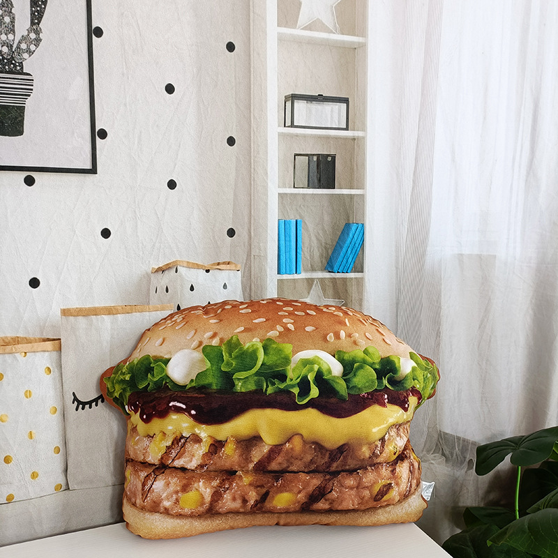 Lifelike Plush Hamburger Pillo – Fire Blanket Kitchen recenzja i cena