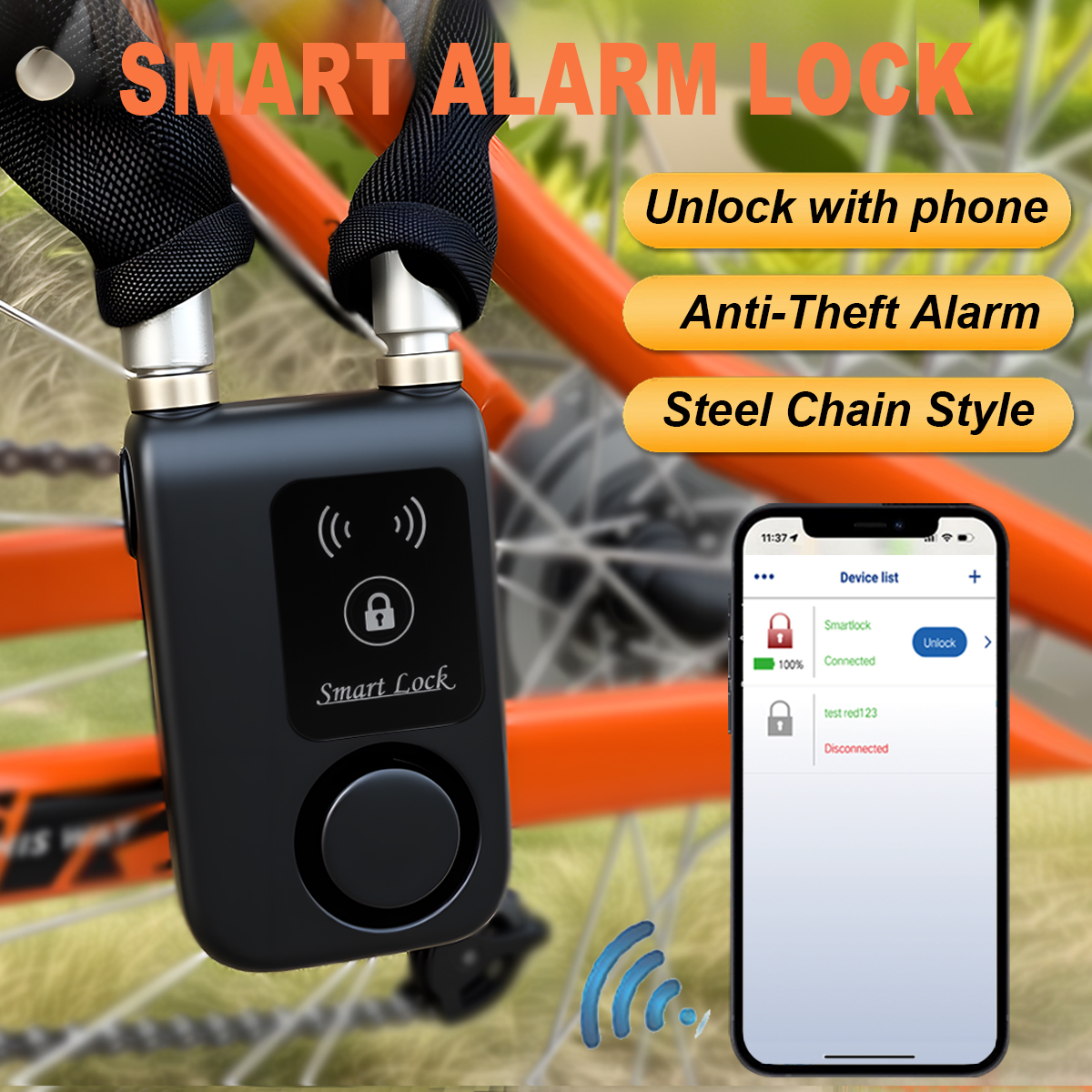 Smart Bluetooth Chain Lock Key – Security Chain Door recenzja i cena
