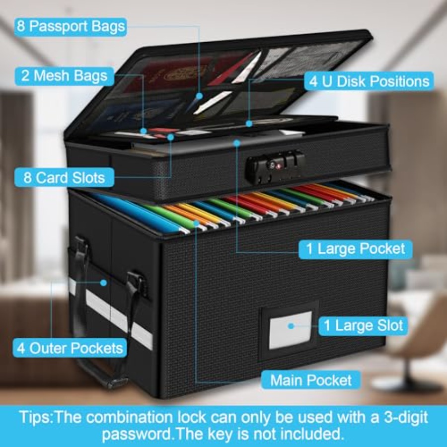 Fireproof Document Box with Lo – Fire Safe Document recenzja i cena