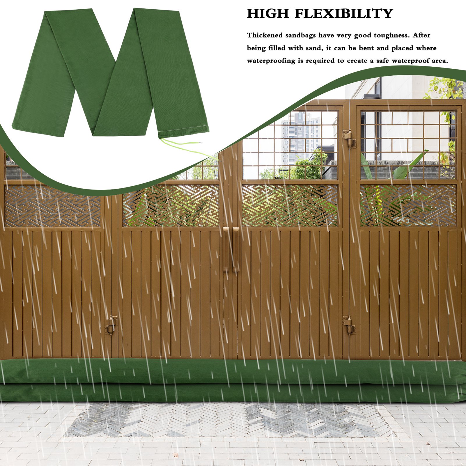 Sandbag Long Sandbag Green Can – Flood Barrier Bag recenzja i cena