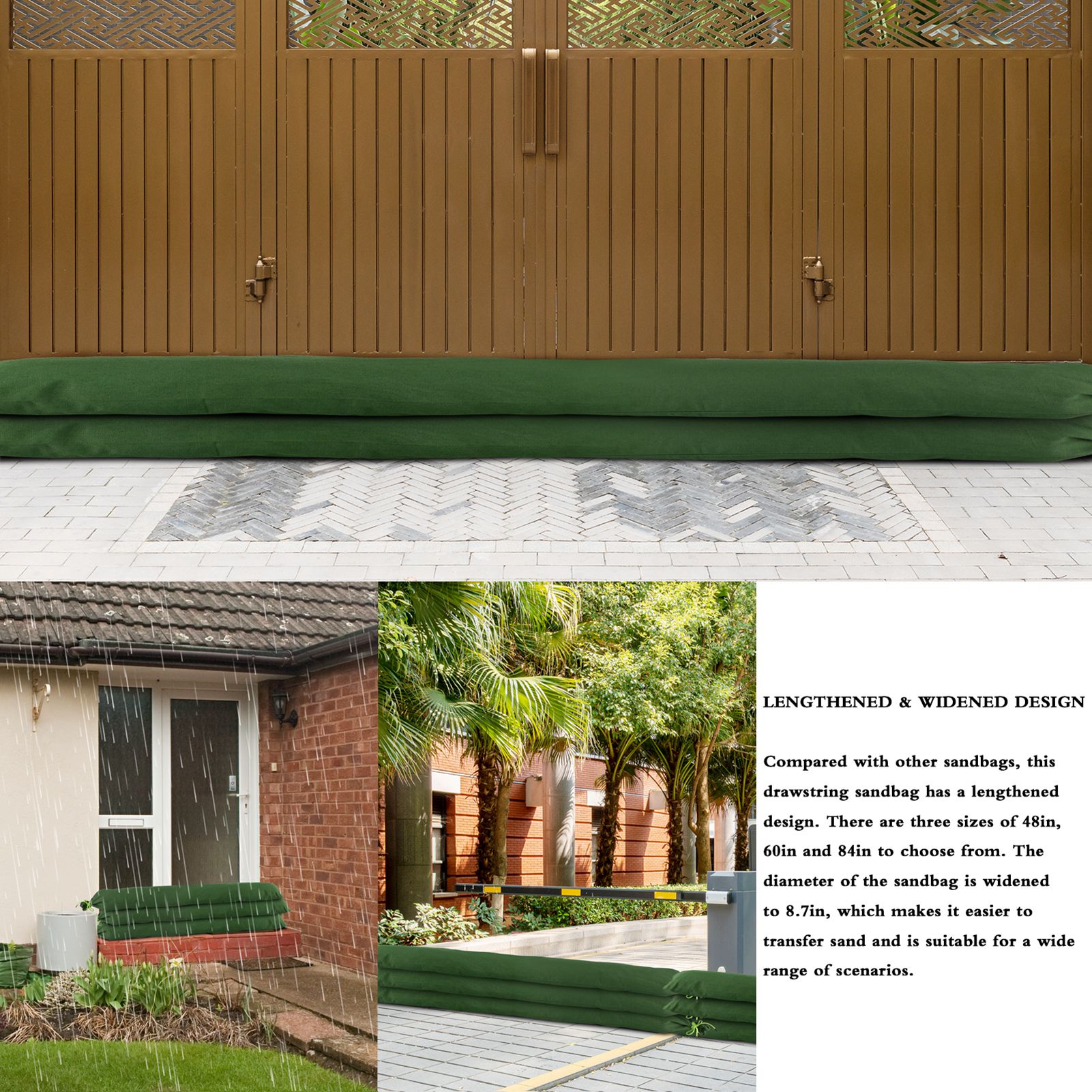Sandbag Long Sandbag Green Can – Flood Barrier Bag recenzja i cena