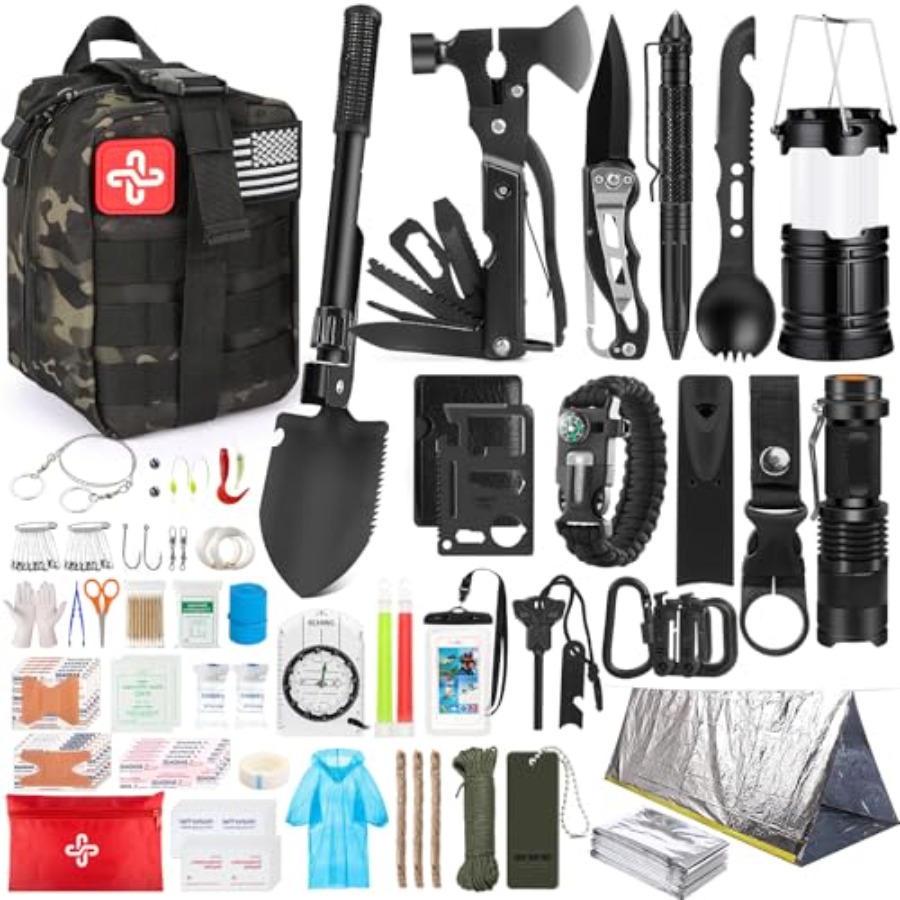 Survival Kit, 250Pcs Survival  – First Aid Bag Kit recenzja i cena