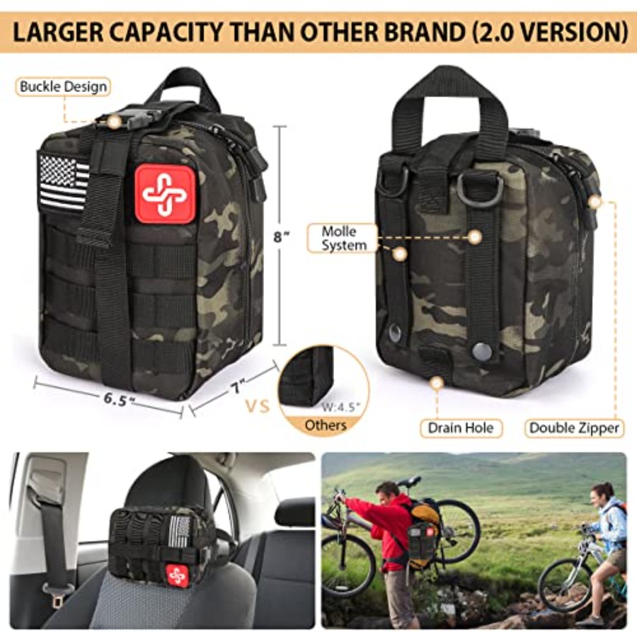 Survival Kit, 250Pcs Survival  – First Aid Bag Kit recenzja i cena