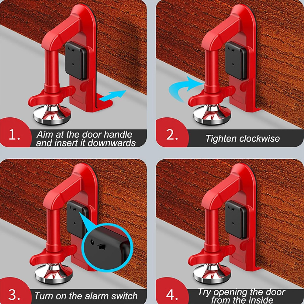 Battery Powered Alarm Door Sto – Door Stop Alarm recenzja i cena
