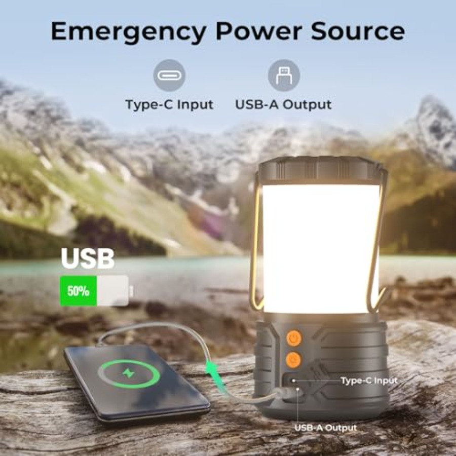 Camping Lantern, 5000mAh Recha – Power Outage Light recenzja i cena