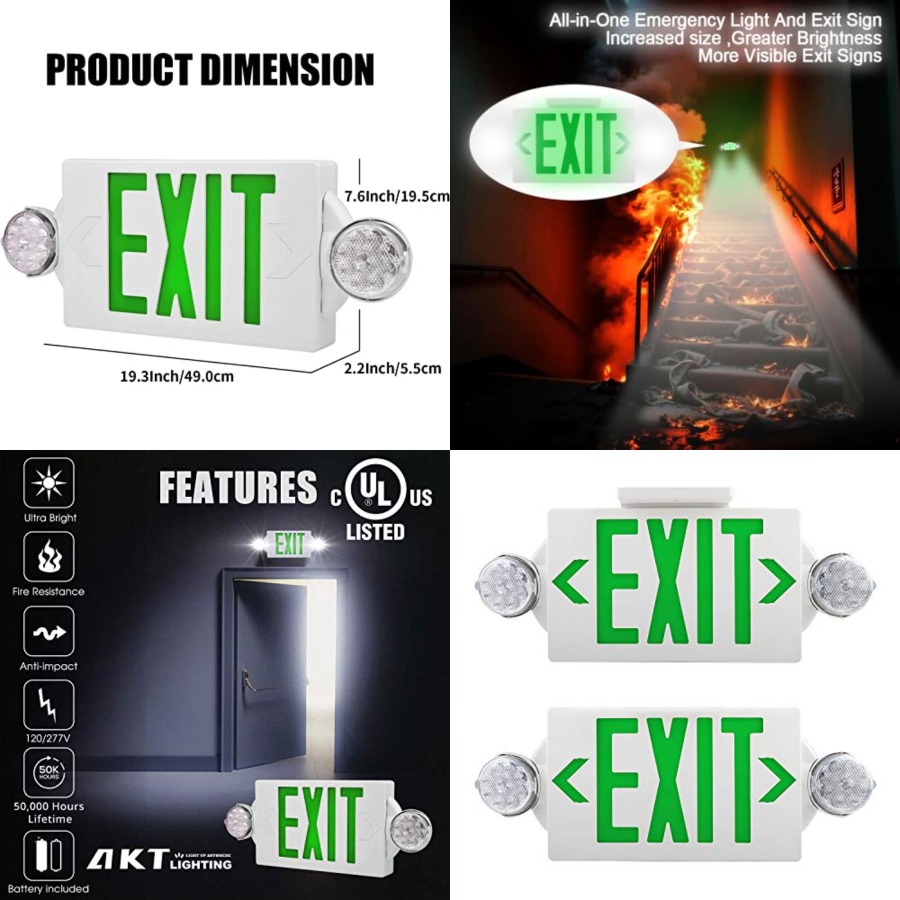 Emergency Exit Light, Adjustab – Emergency Exit Sign recenzja i cena