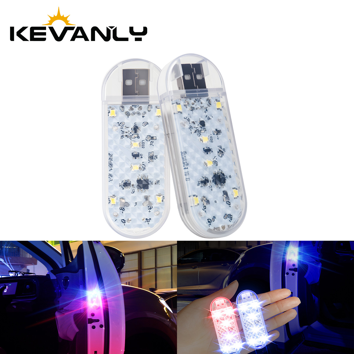 1/2pcs Car Door LED Strobe War – Emergency Exit Sign recenzja i cena