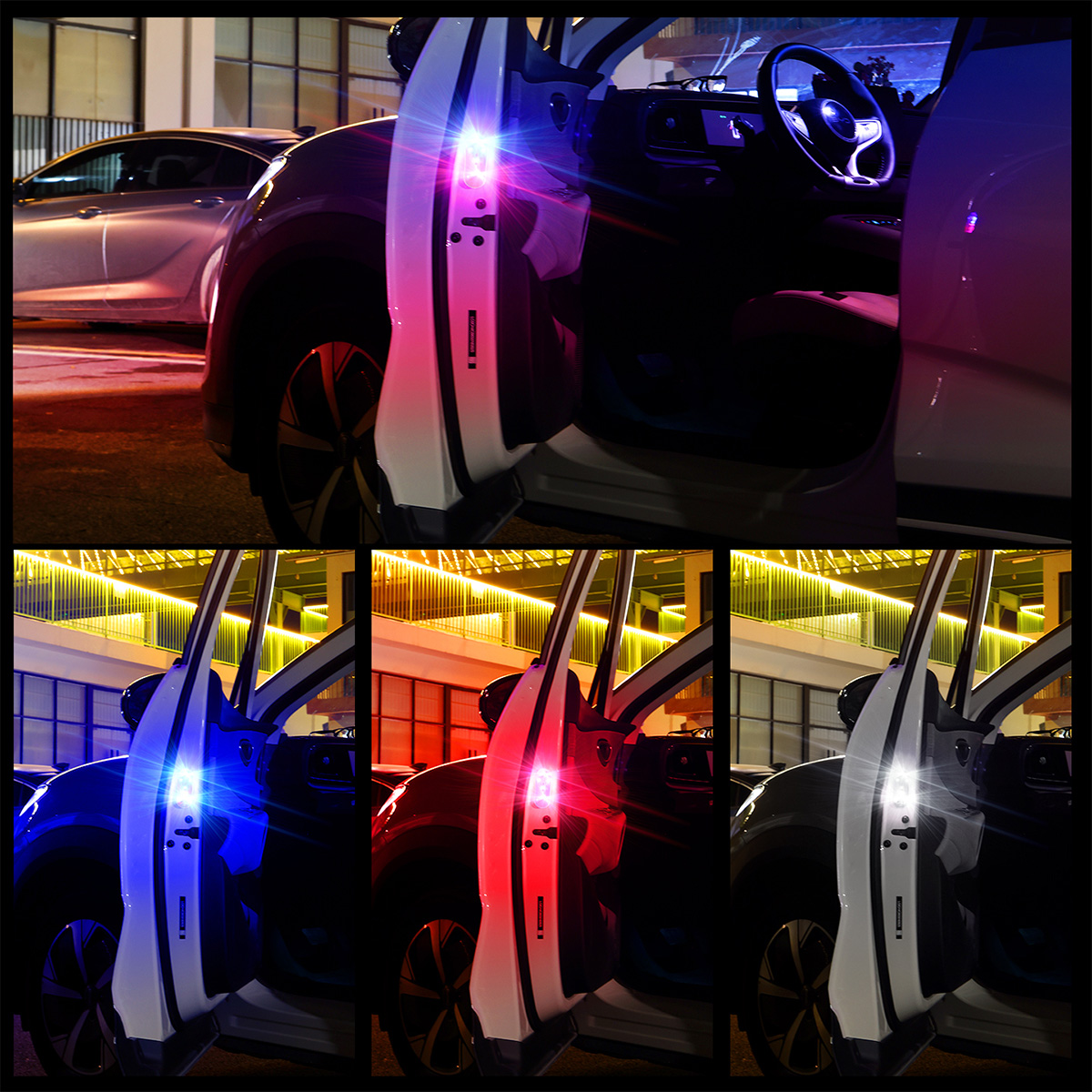 1/2pcs Car Door LED Strobe War – Emergency Exit Sign recenzja i cena