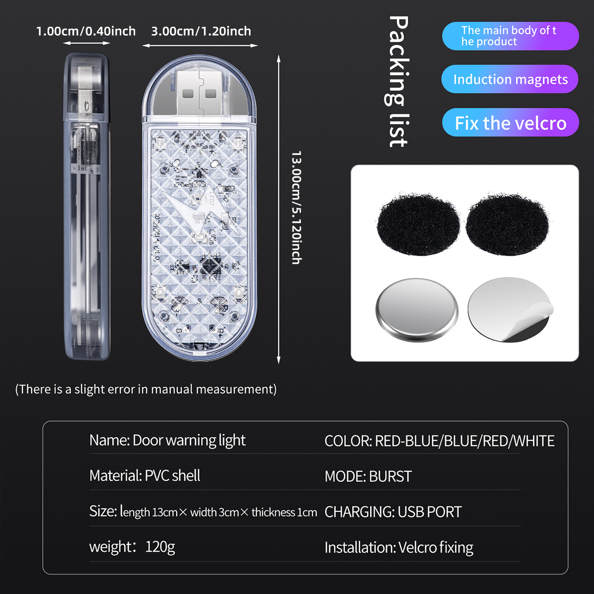 1/2pcs Car Door LED Strobe War – Emergency Exit Sign recenzja i cena