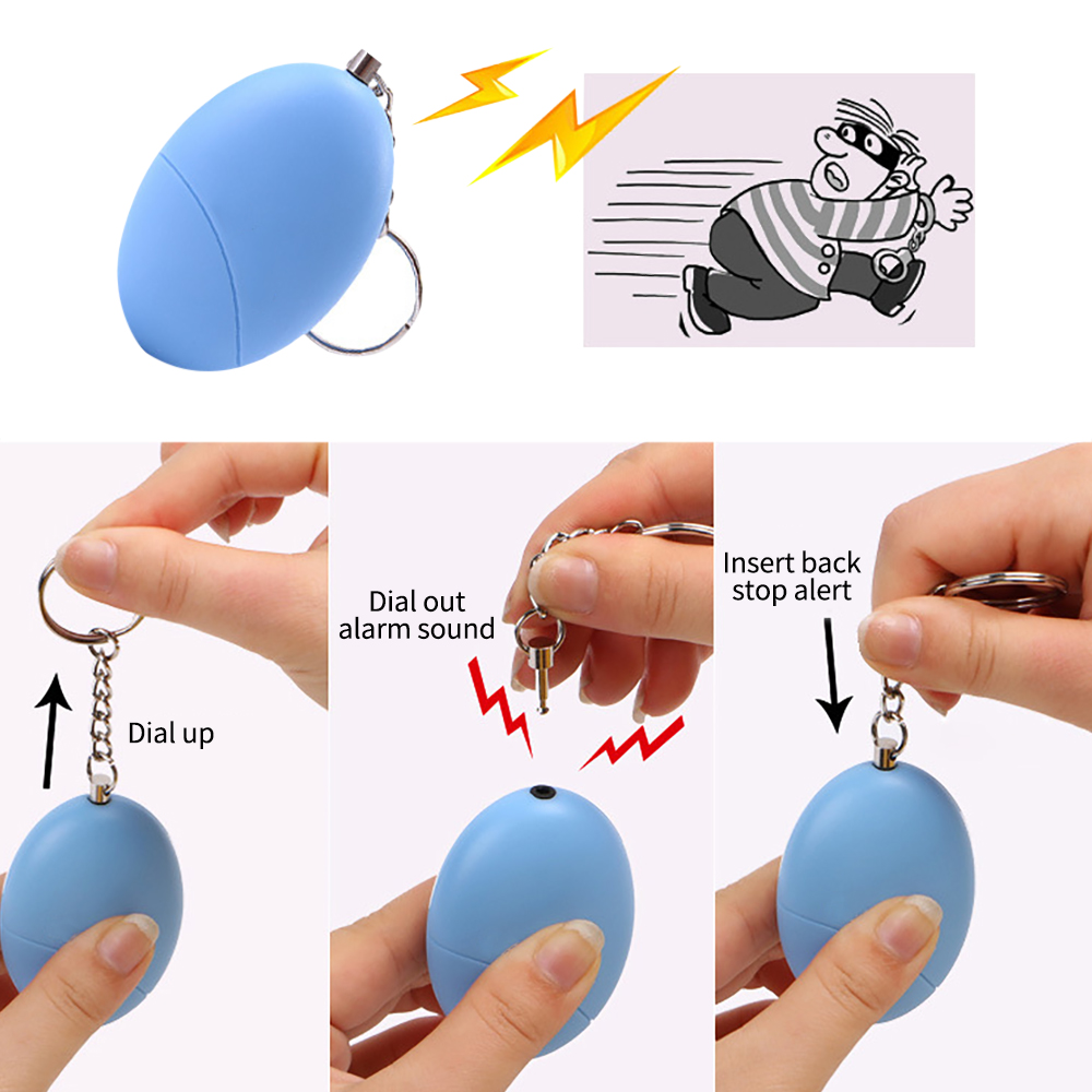 1PCS Self Defense Alarm 100dB  – Personal Alarm Keychain recenzja i cena