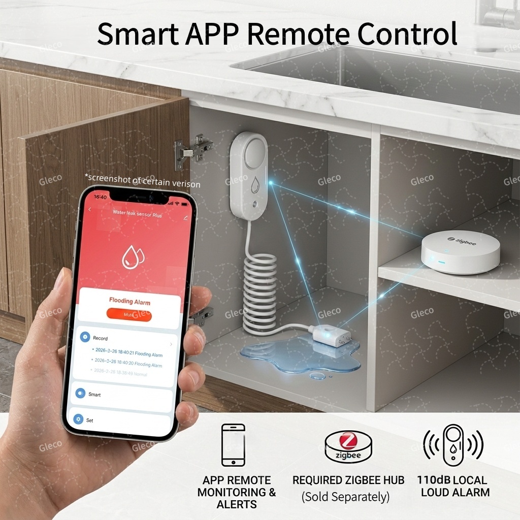 Zigbee Water Leak Sensor Flood – Water Alarm Sensor recenzja i cena