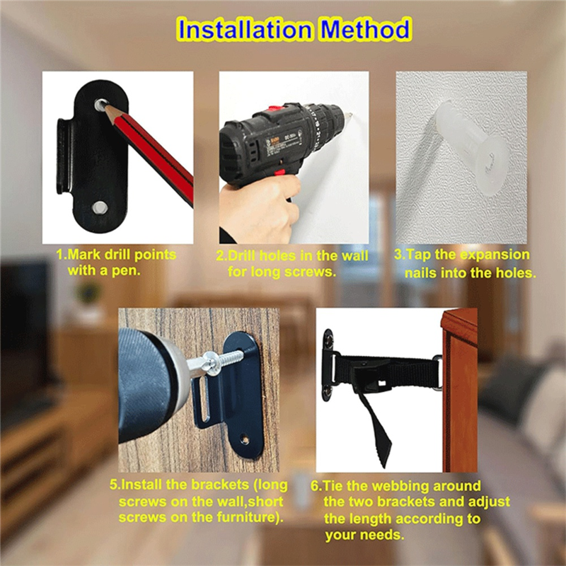 Fresh Anti Tip Furniture Ancho – Earthquake Anchor Strap recenzja i cena