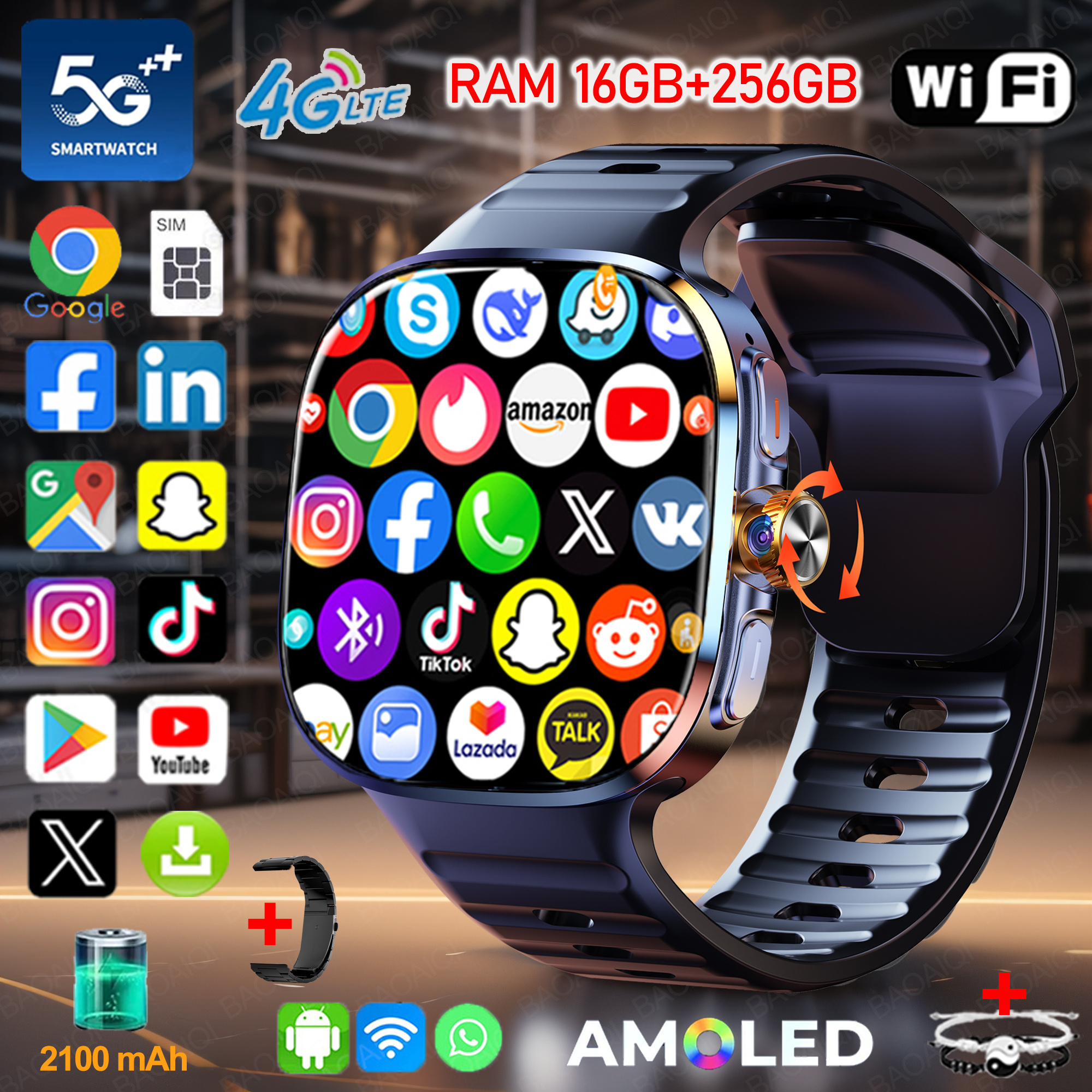 New Large Screen Smartwatch 4G – Window Lock Bar recenzja i cena