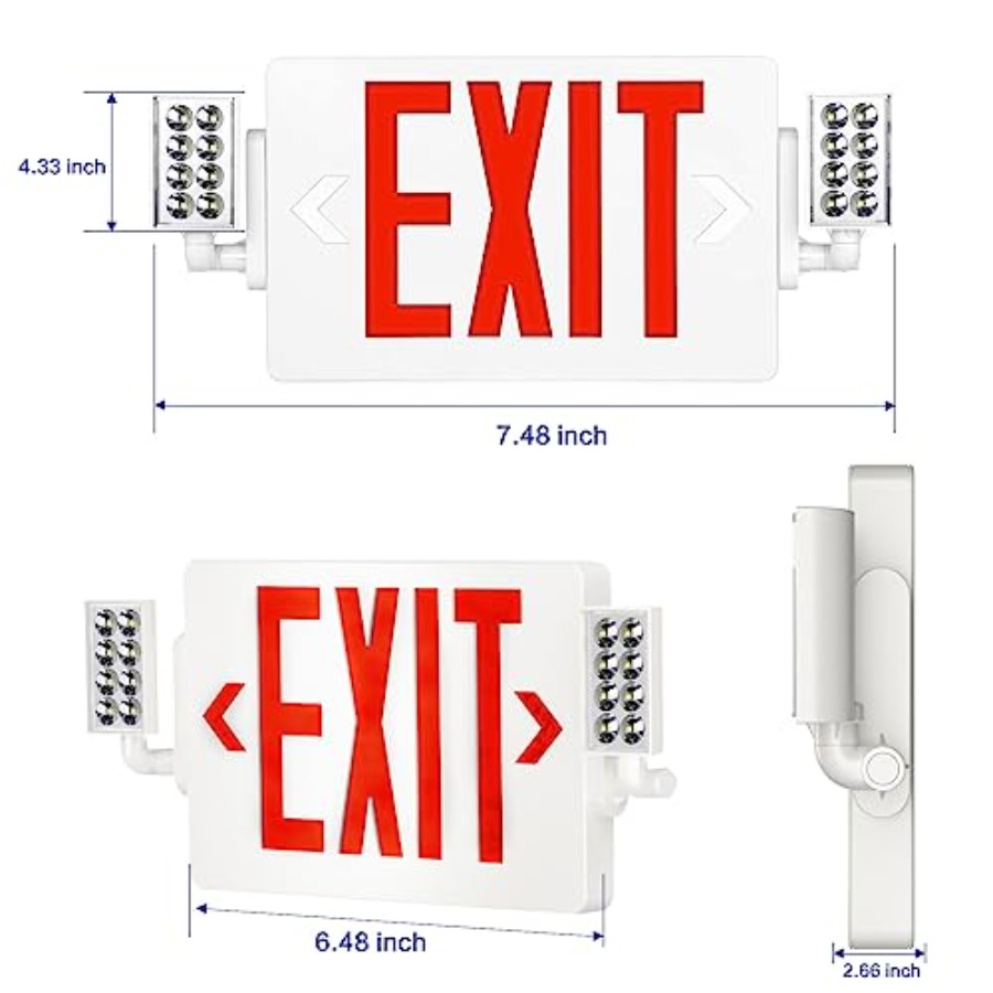 Spectsun 1 Pack Exit Signs wit – Emergency Exit Sign recenzja i cena