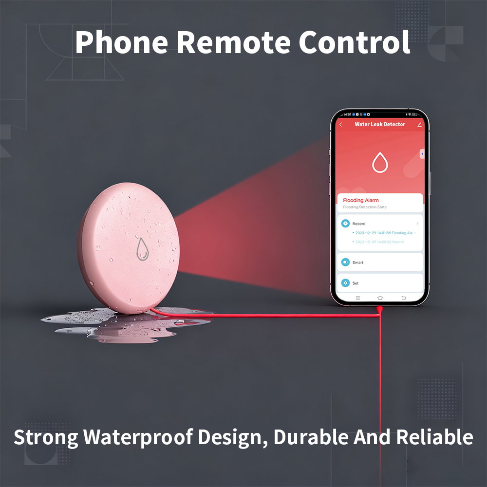 Tuya Zigbee Leakage Sensor LED – Water Alarm Sensor recenzja i cena