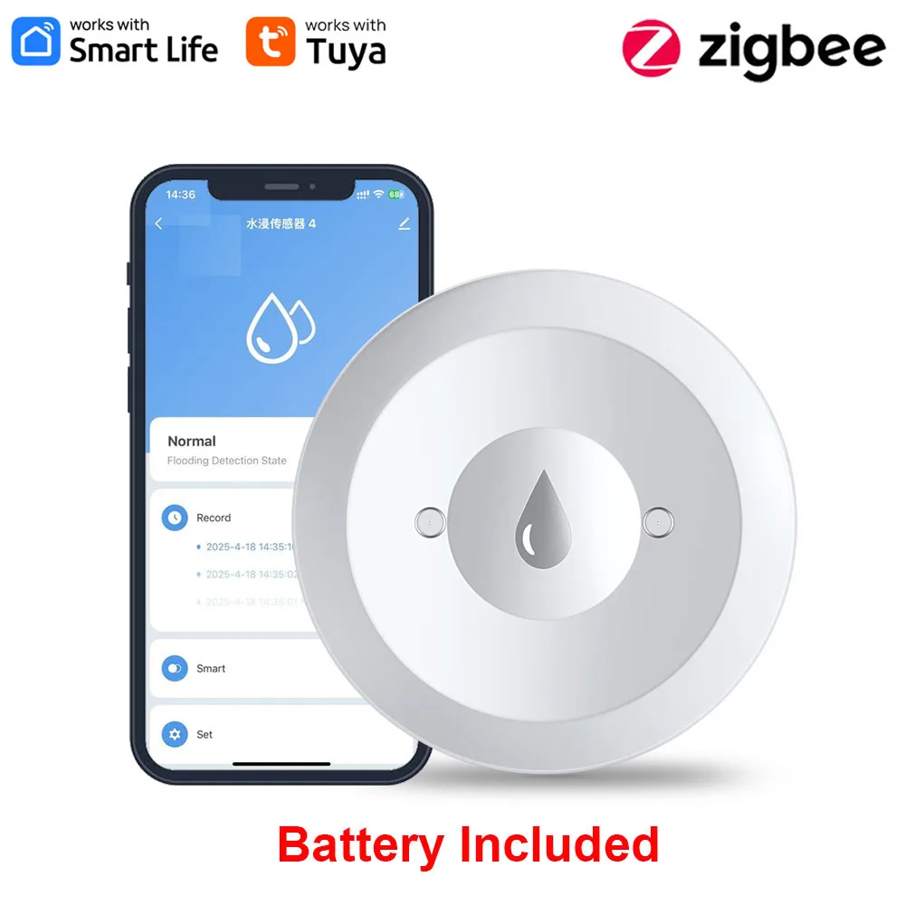 Haozee Tuya Smart ZigBee3.0 Sm – Water Alarm Sensor recenzja i cena