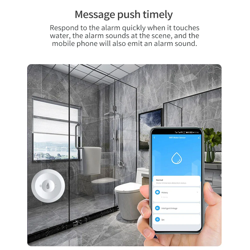 Haozee Tuya Smart ZigBee3.0 Sm – Water Alarm Sensor recenzja i cena