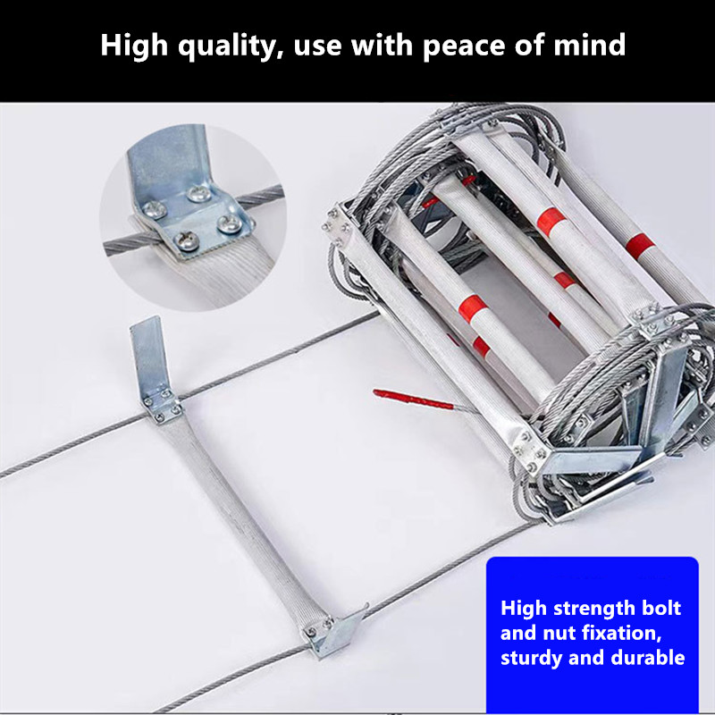 5M Soft Rope Ladder With Wire  – Fire Escape Ladder recenzja i cena
