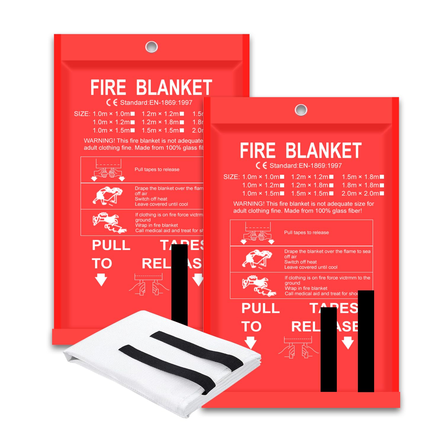 Fire Blanket 2 Pack 2*2m/1.5*1 – Fire Blanket Kitchen recenzja i cena