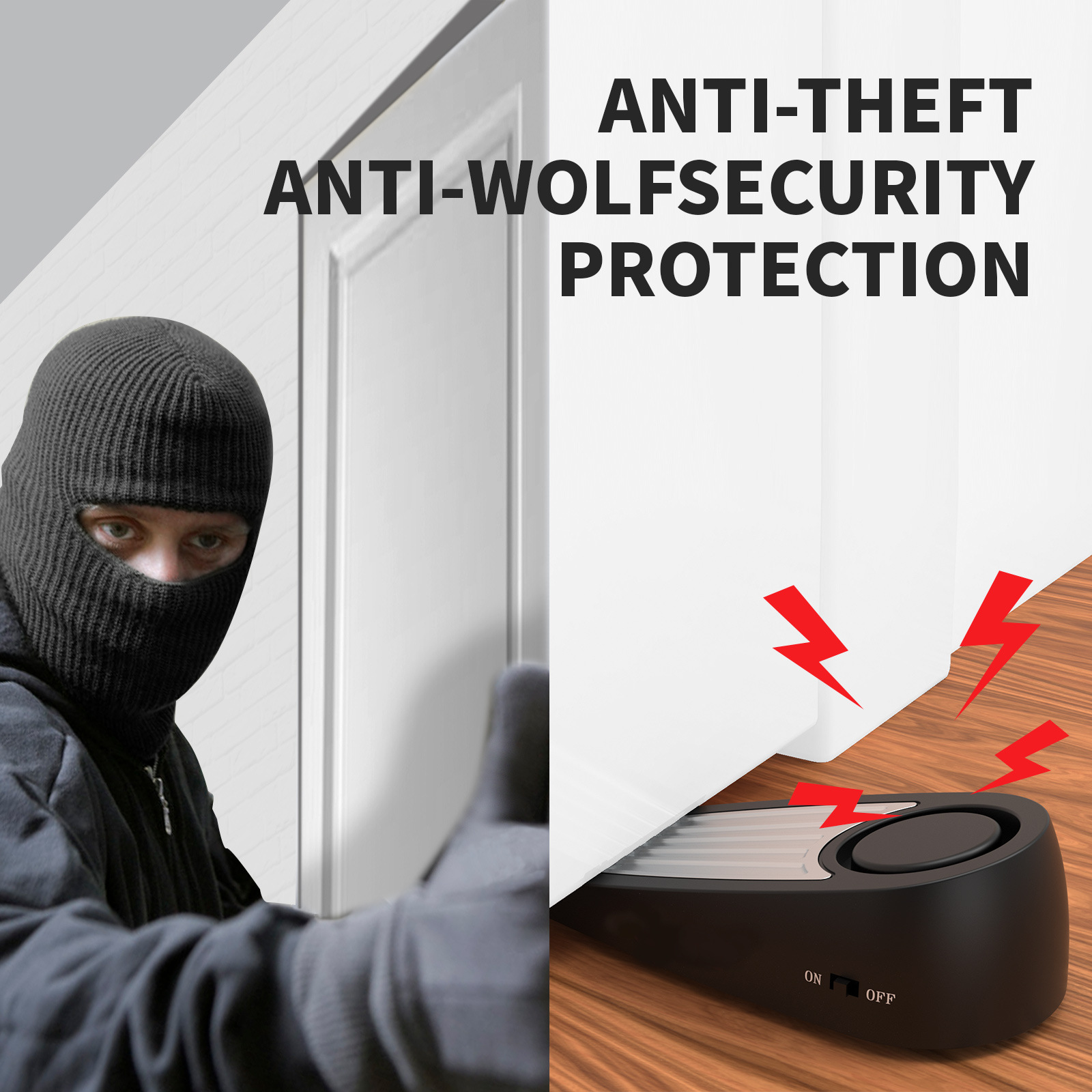 Wireless 130dB Door Stop Alarm – Door Stop Alarm recenzja i cena
