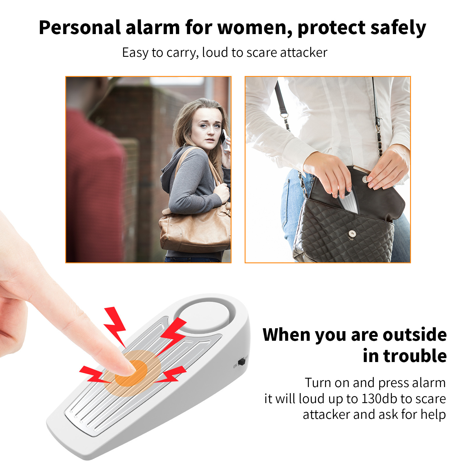 Wireless 130dB Door Stop Alarm – Door Stop Alarm recenzja i cena
