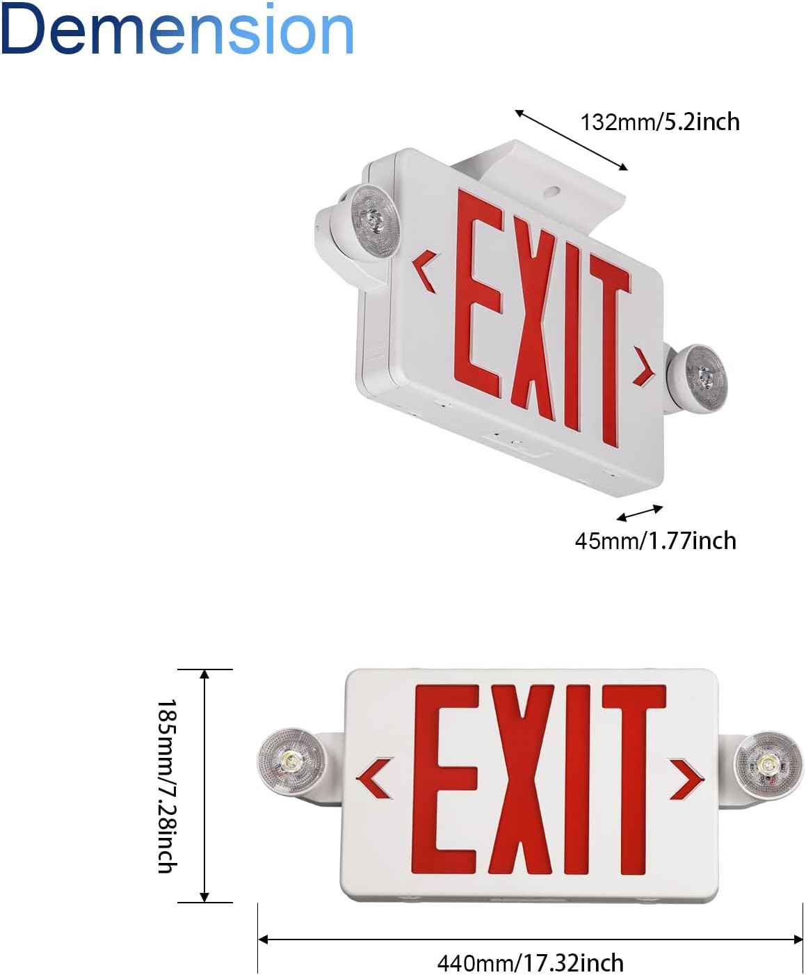 Red Exit Sign with Emergency L – Emergency Exit Sign recenzja i cena
