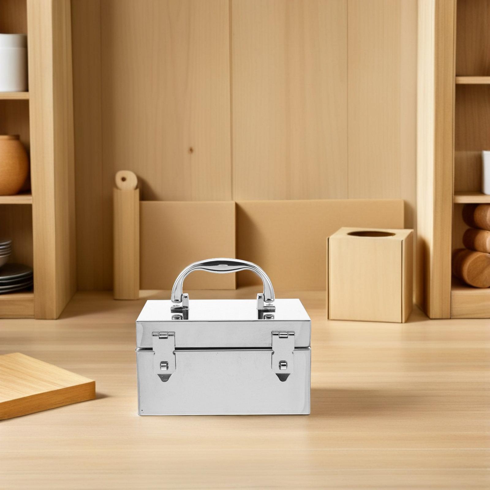 Portable Metal Cash Box Stainl – Lockbox Key Secure recenzja i cena