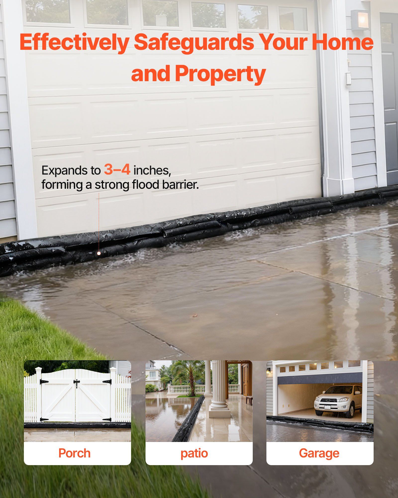 Flood Barrier, 8 Pack, 1.6 x 1 – Flood Barrier Bag recenzja i cena