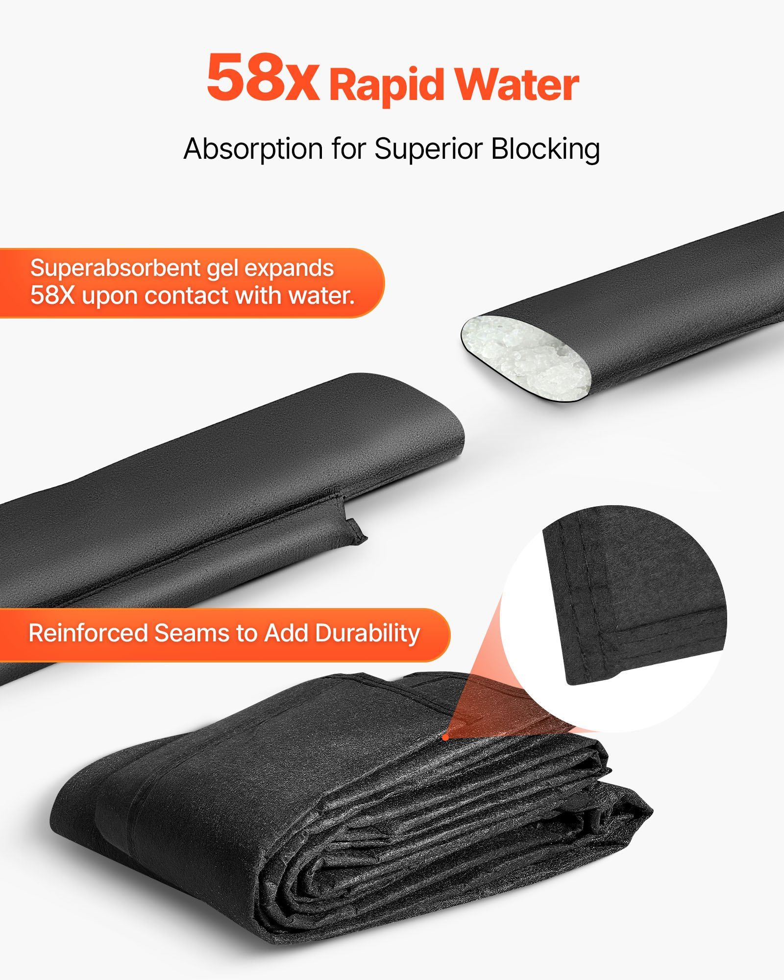 Flood Barrier, 8 Pack, 1.6 x 1 – Flood Barrier Bag recenzja i cena