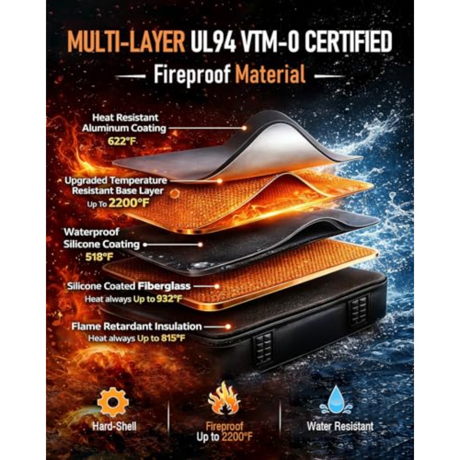 Fireproof Document Box - Hard- – Fire Safe Document recenzja i cena