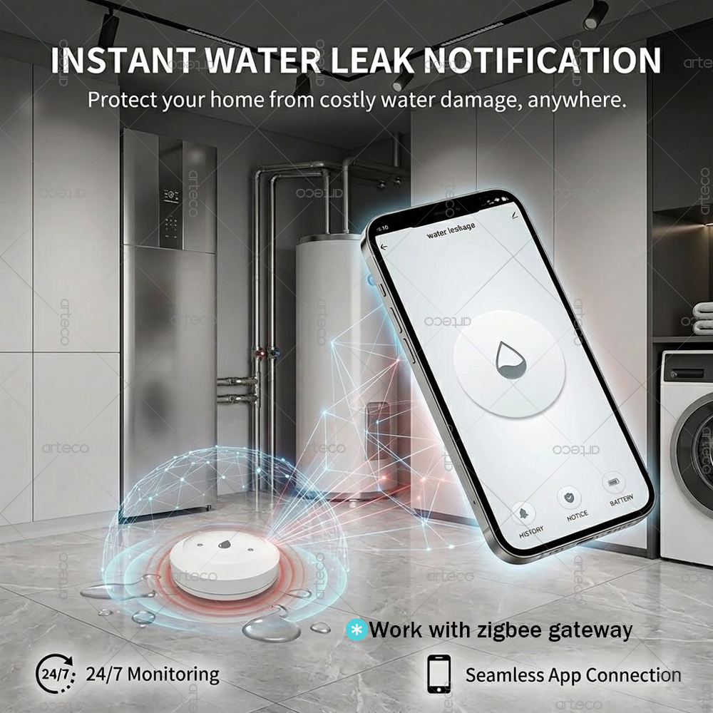 Zigbee Water Leak Sensor Smart – Water Alarm Sensor recenzja i cena