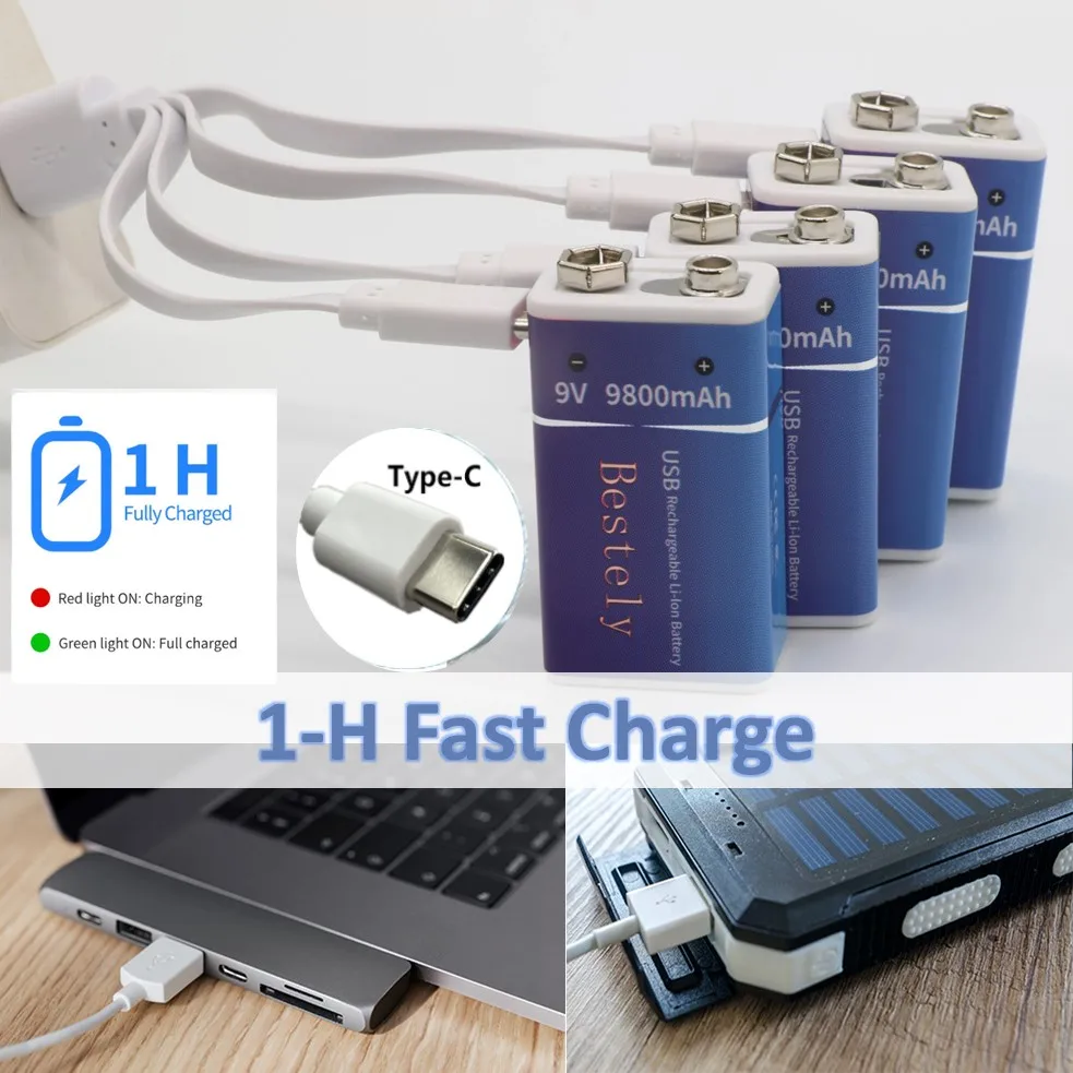 Rechargeable 9V Battery, 9800m – Smoke Detector Interconnected recenzja i cena