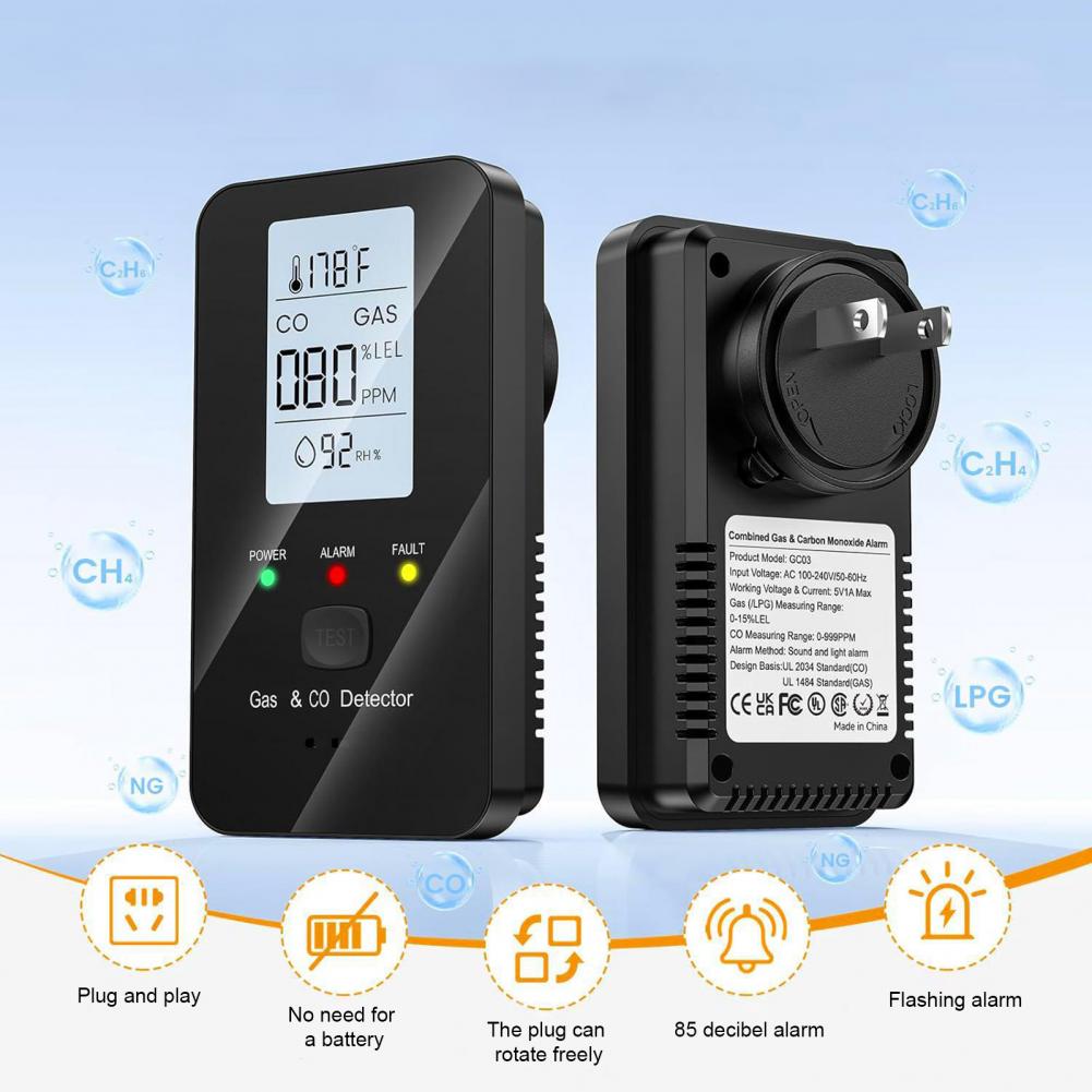 Natural Gas & Carbon Monoxide  – Co Detector Plug recenzja i cena