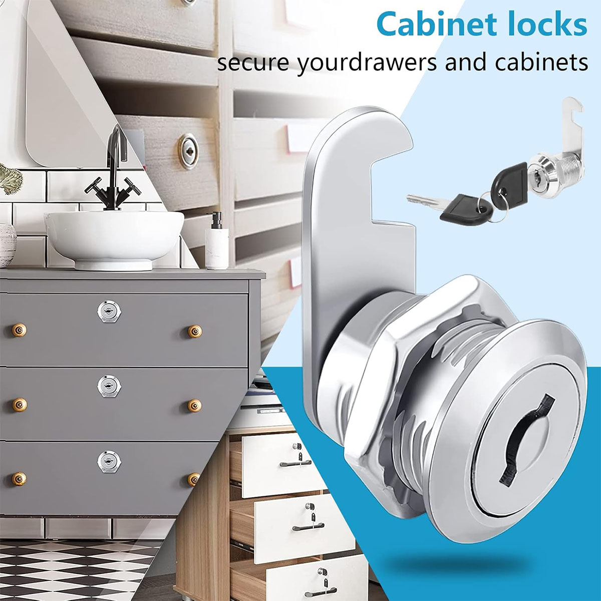 Single Unlock Set,1 Pack Keyed – Medicine Cabinet Lock recenzja i cena