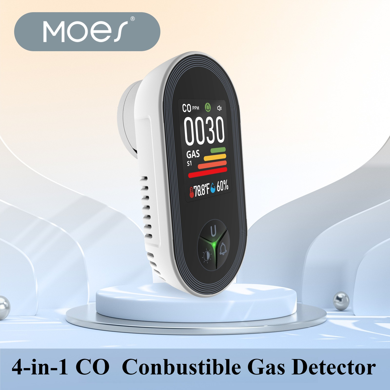 MOES 4-in-1 Plug-in Gas Detect – Co Detector Plug recenzja i cena