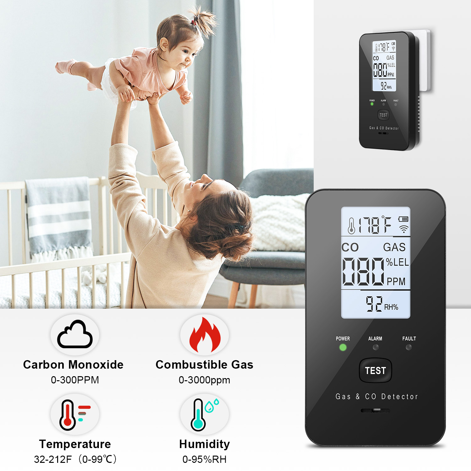 Natural Gas & Carbon Monoxide  – Co Detector Plug recenzja i cena