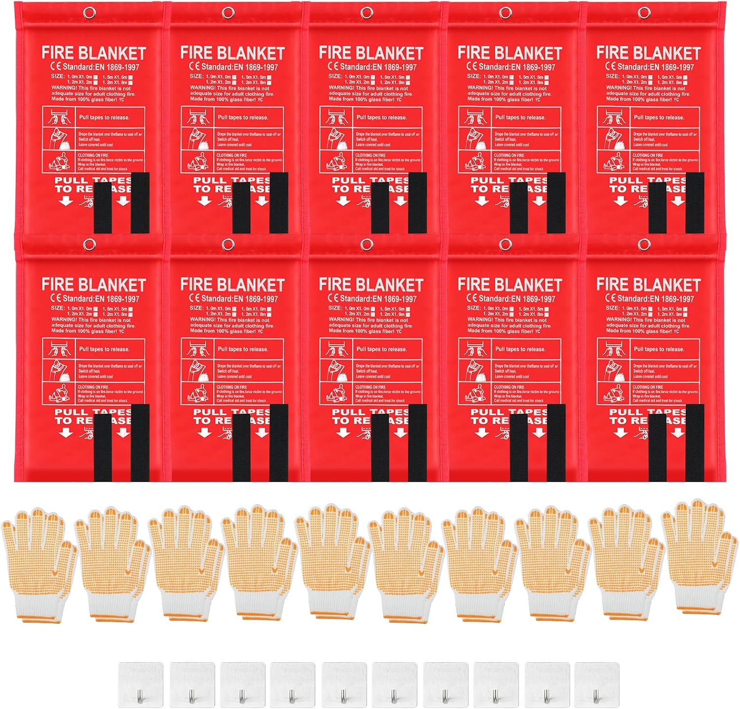 30 Pcs Fire Blankets 40x40 Inc – Fire Blanket Kitchen recenzja i cena