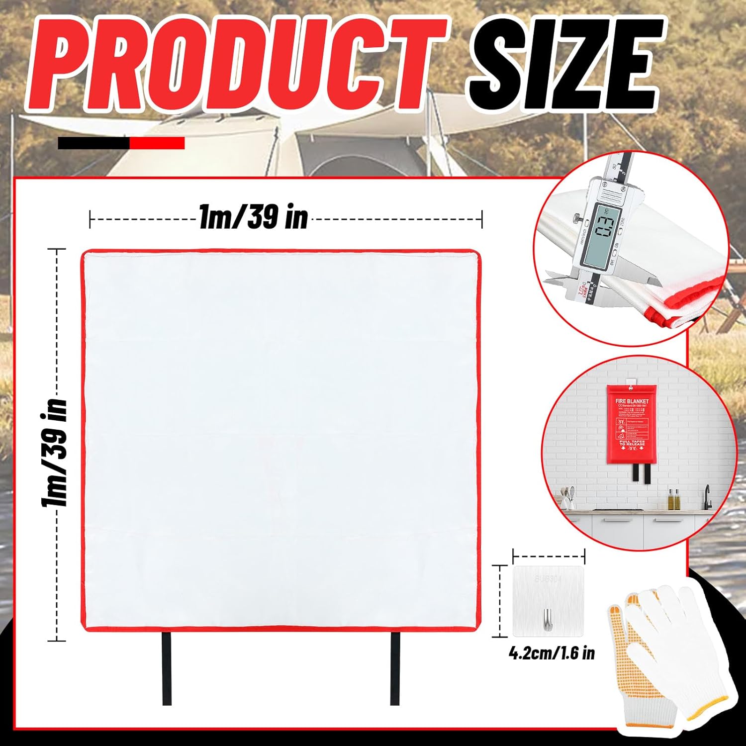 30 Pcs Fire Blankets 40x40 Inc – Fire Blanket Kitchen recenzja i cena
