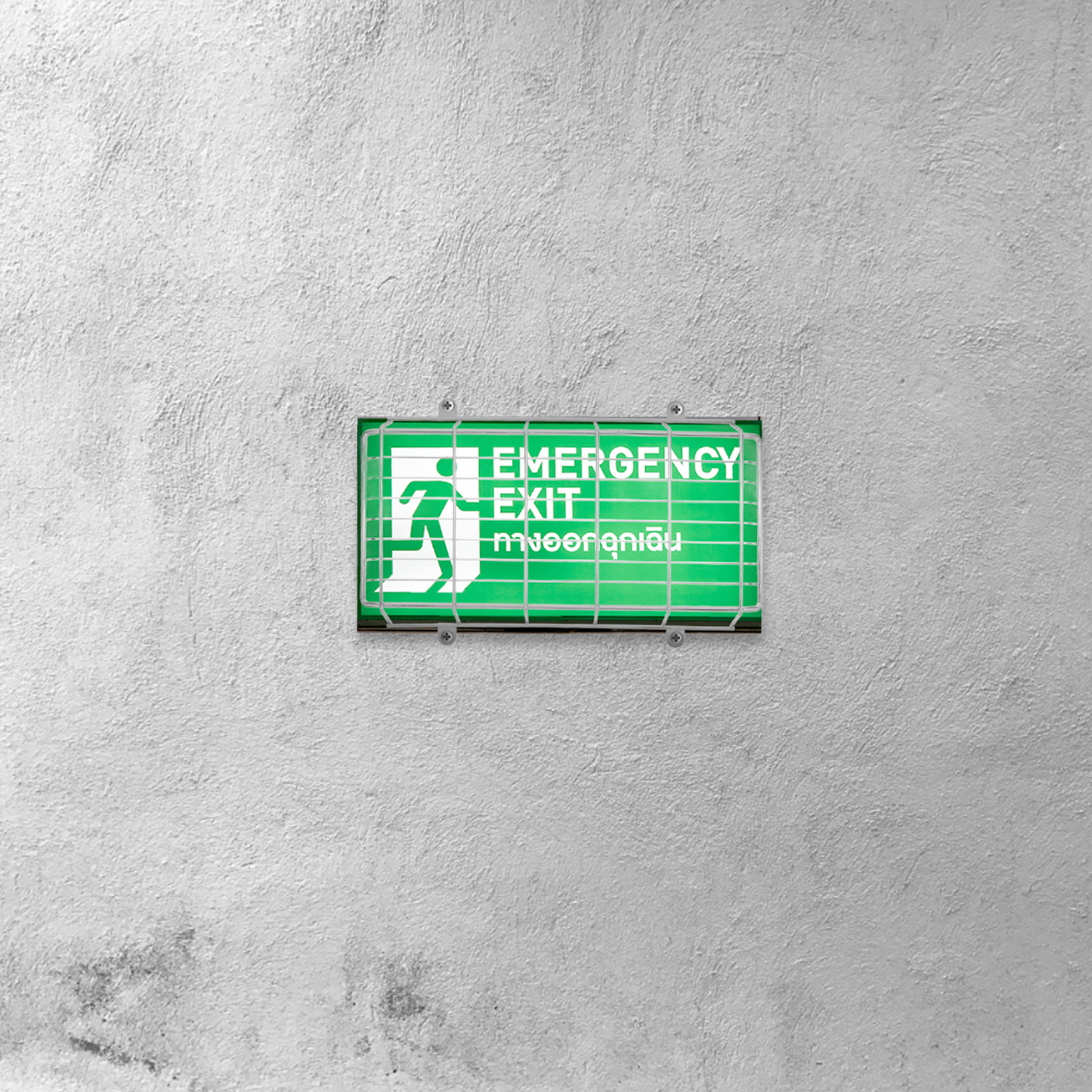 Iron LED Exit Sign Protective  – Emergency Exit Sign recenzja i cena