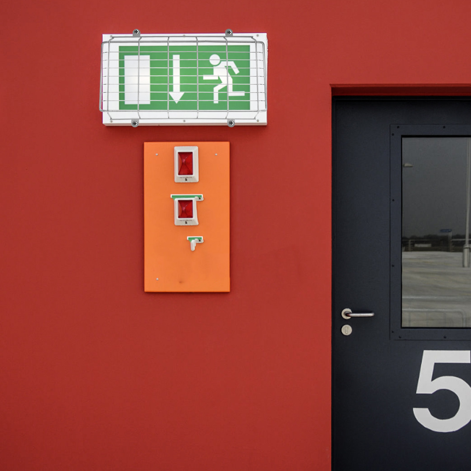 Iron LED Exit Sign Protective  – Emergency Exit Sign recenzja i cena