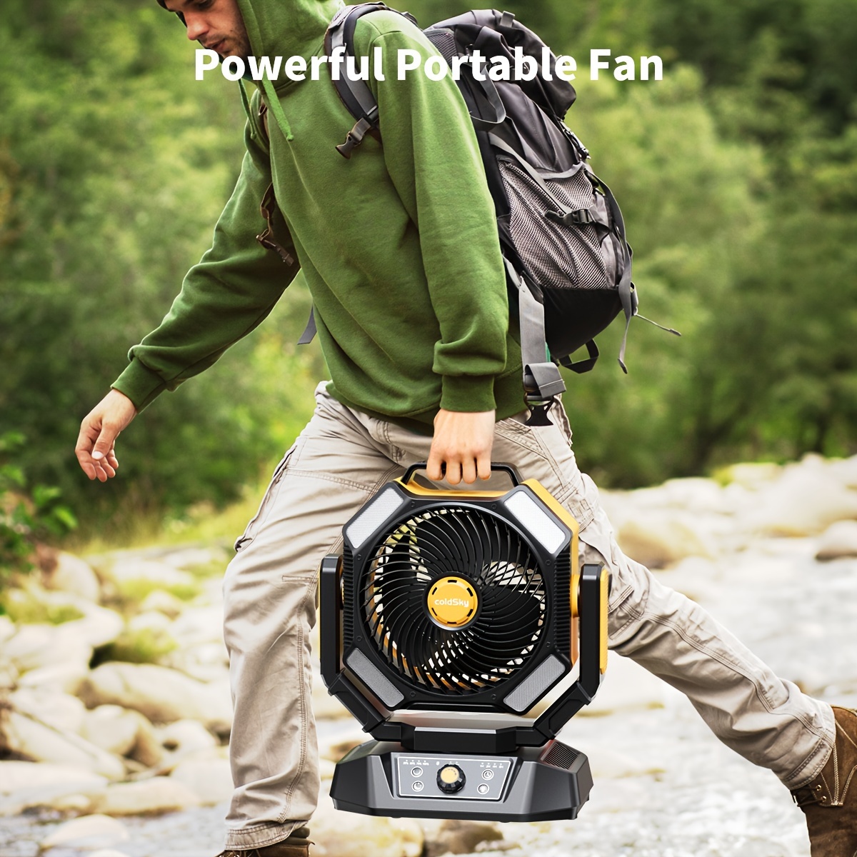 coldSky  Camping Fan, Battery  – Power Outage Light recenzja i cena